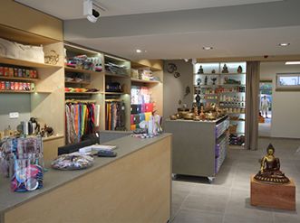 Yogashop interiér