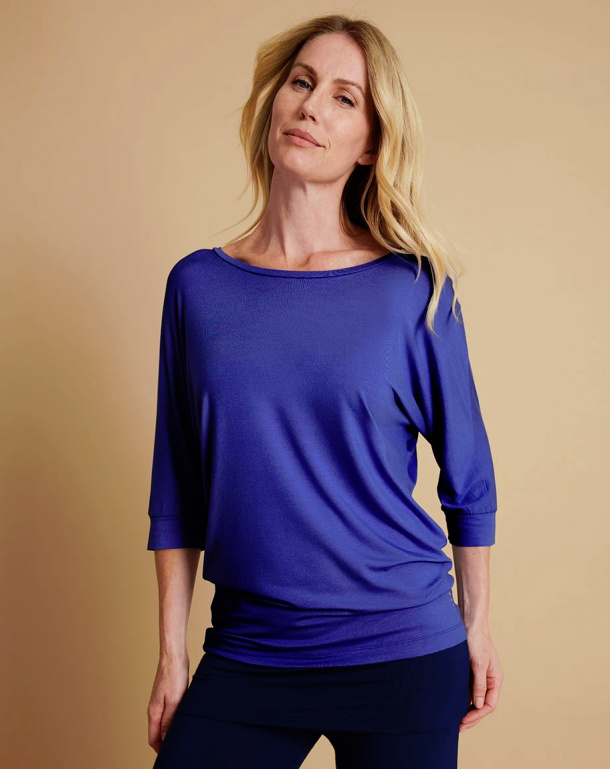 Top Be Grace Batwing Indigo