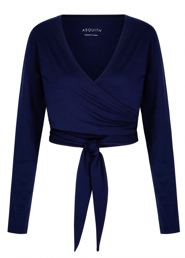 Top Calm Wrap Navy