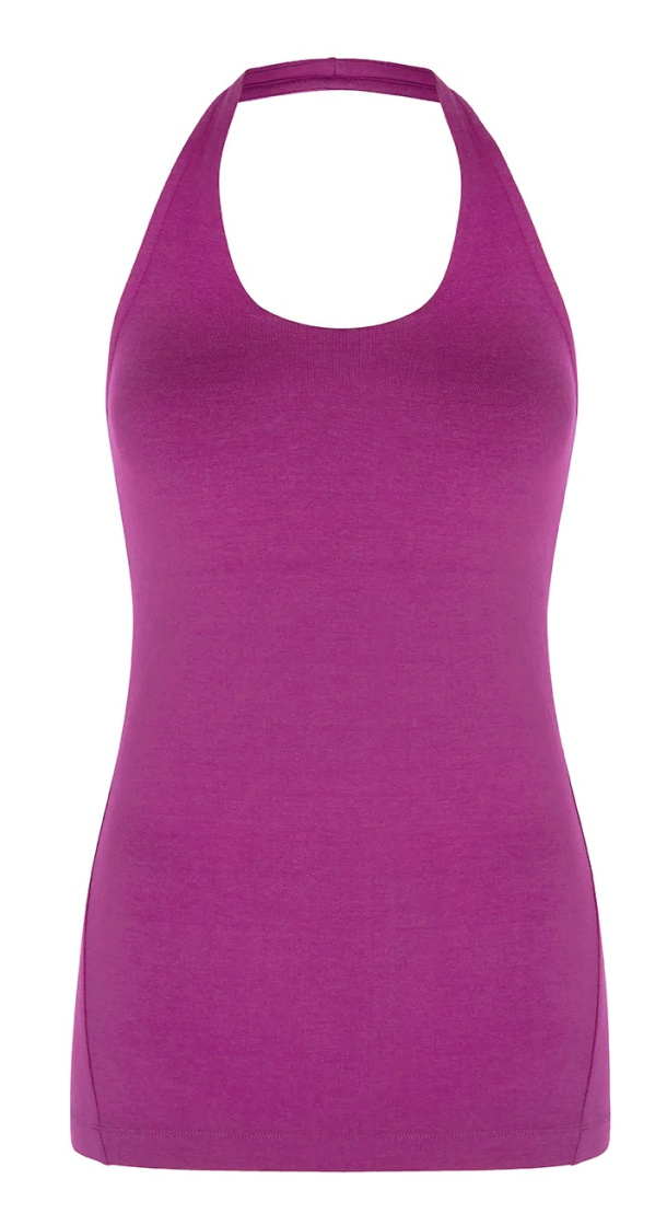 Top na jogu Live Fast Halter Magenta