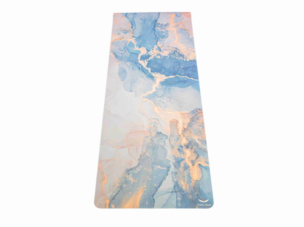 Yogacentrum PU podložka na jogu Blue Marbled