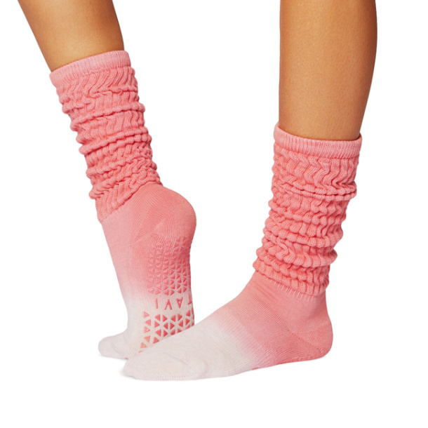 Ponožky na jógu Tavi Stacy Hot Coral Ombre