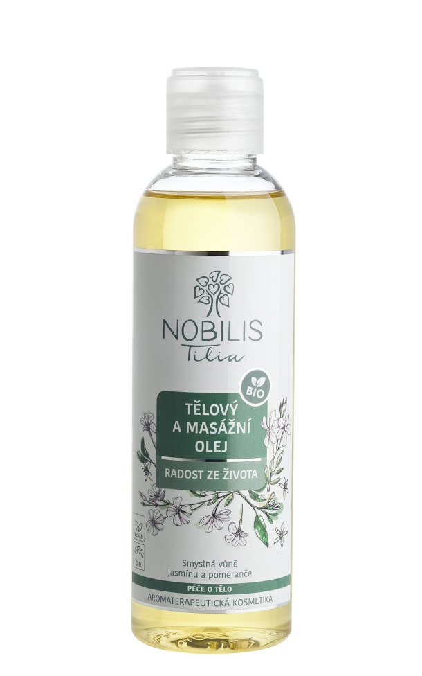 Telový a masážny olej Radosť zo života: 200 ml