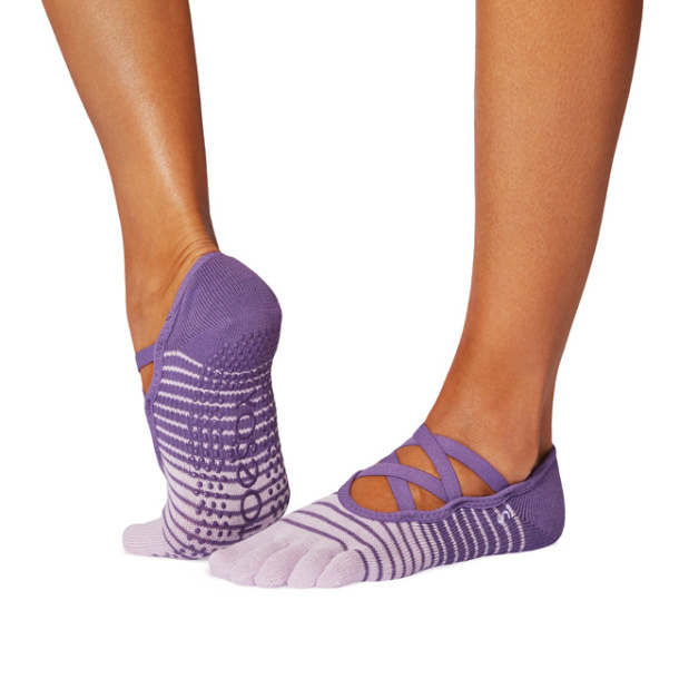 Ponožky na jogu Elle Grape Stripe