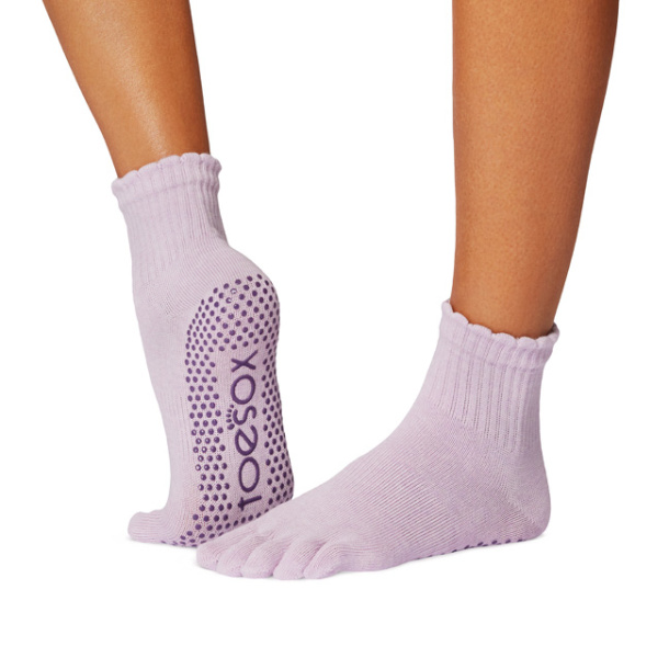 Ponožky na jogu Melody Scallop Soft Lavender