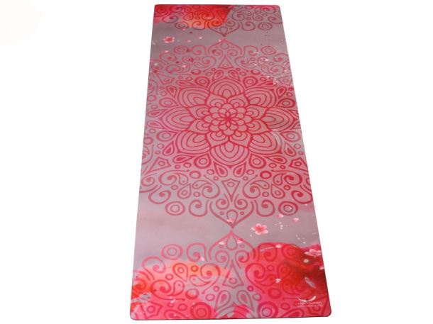Cestovná designová podložka na jógu Mandala Pink