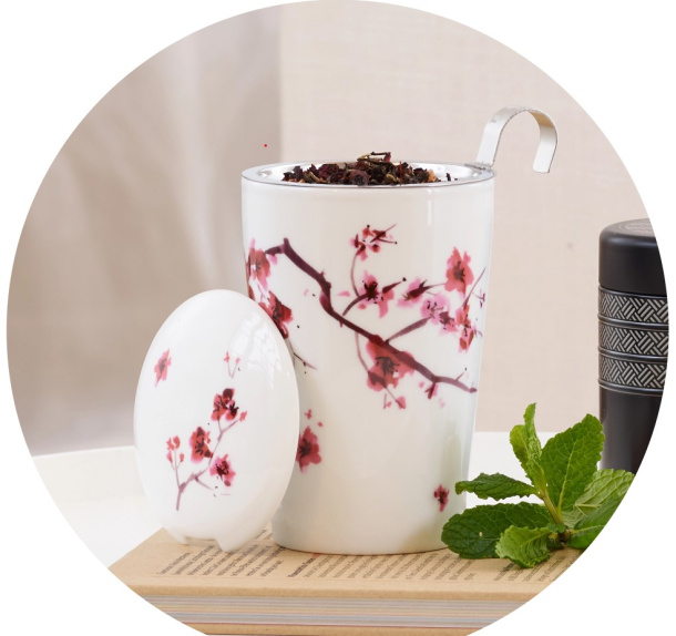 Porcelánový hrnček Teaeve Cherry Blossom