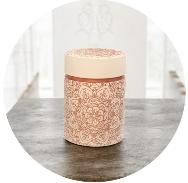 Nerezová dóza na čaj Mandala Powder