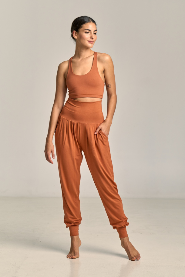 Kalhoty Purusha Terracota