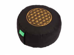 Meditační polštář Flower of life čierny