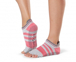 Ponožky na jógu bezprsté nízké Whip