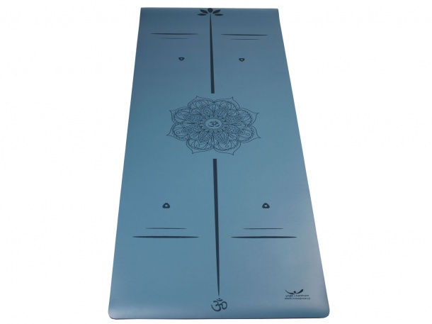 Yogacentrum PU podložka na jogu Mandala OHM Blue