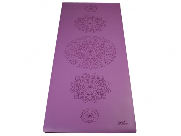 Yogacentrum PU podložka na jógu Mandala Purple
