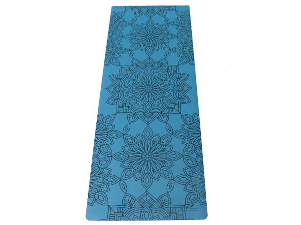 Yogacentrum PU podložka na jogu Mandala Mosaic Blue