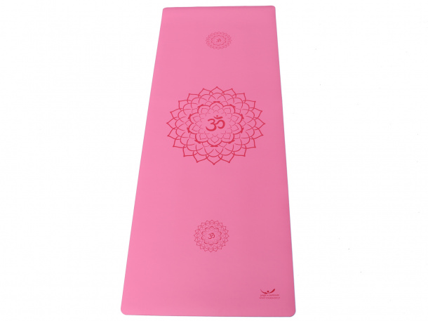 Yogacentrum PU podložka na jogu Lotos Pink