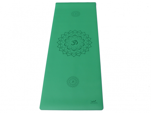 Yogacentrum PU podložka na jogu Lotos Green