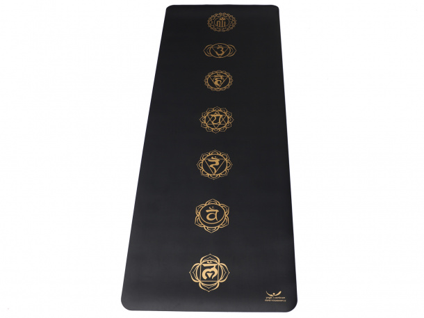 Yogacentrum PU podložka na jógu Gold Line 7 Chakras