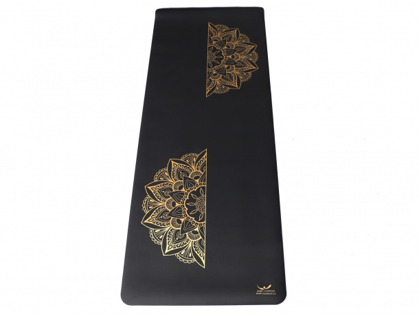 Yogacentrum PU podložka na jogu Gold Line Mandala