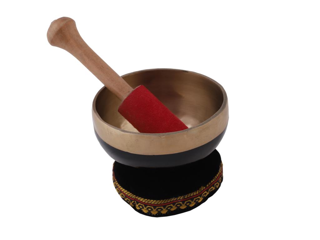 Tibetská mísa Black/Gold prům. 13 cm