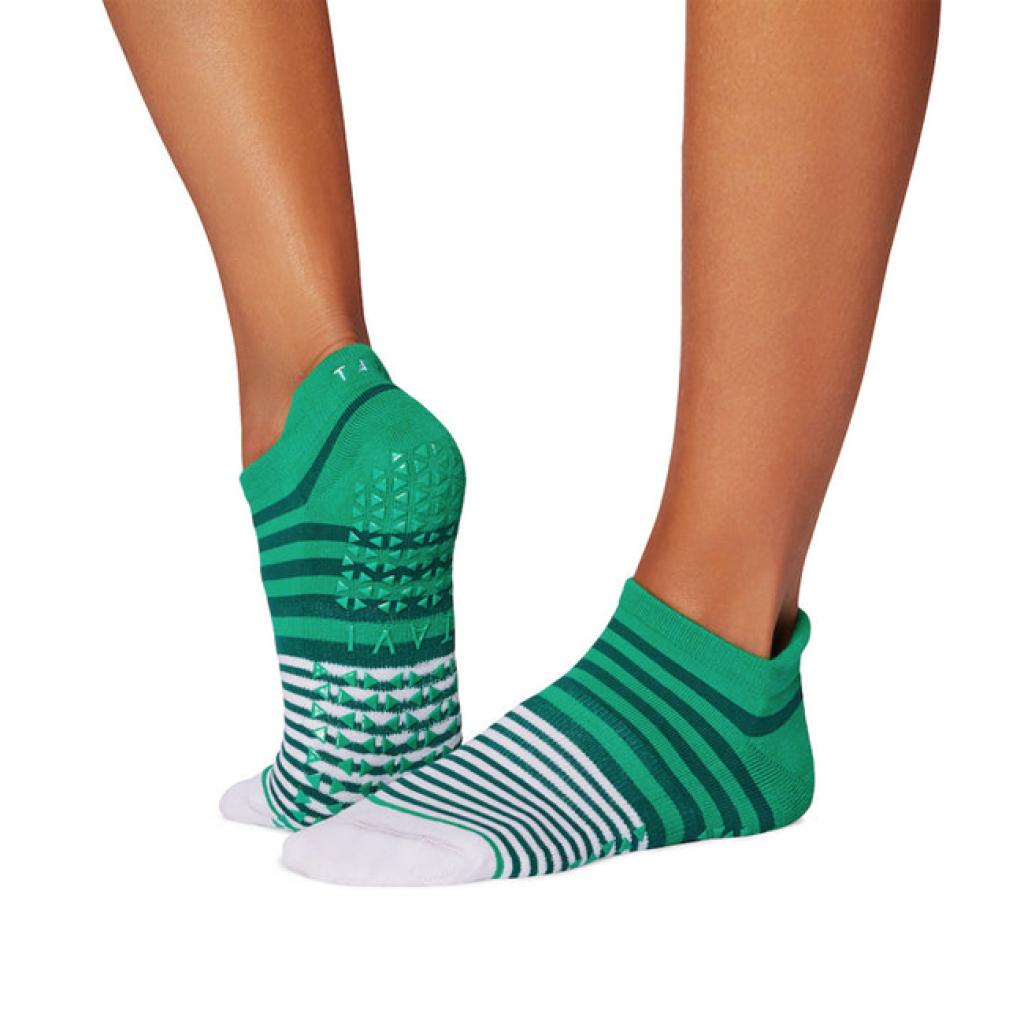 Ponožky na jógu Tavi Savvy Spring Green Stripe
