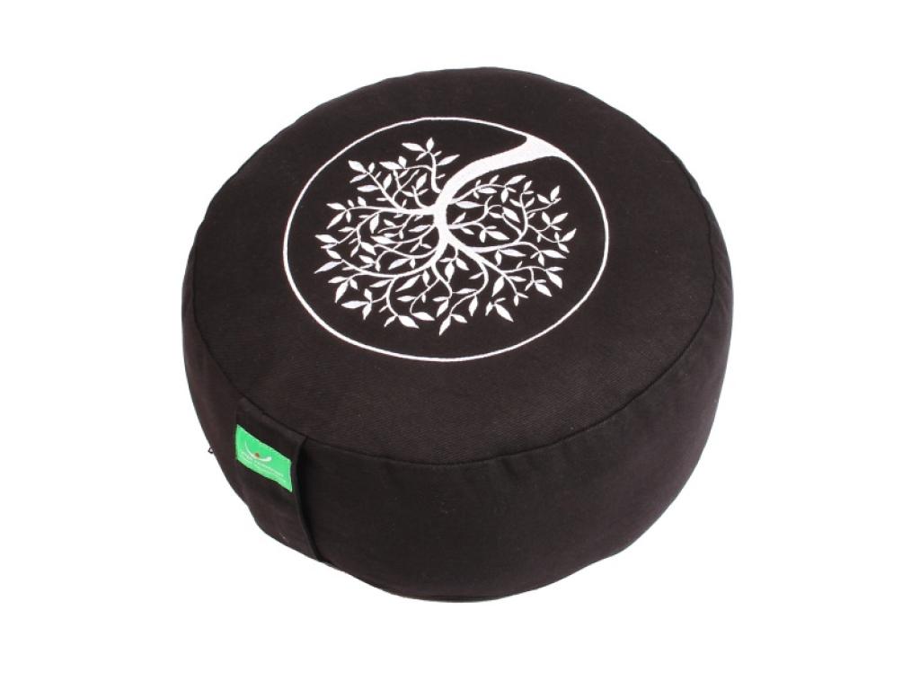 Meditační polštář Tree of life černý